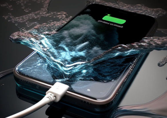 iphone charging port wet