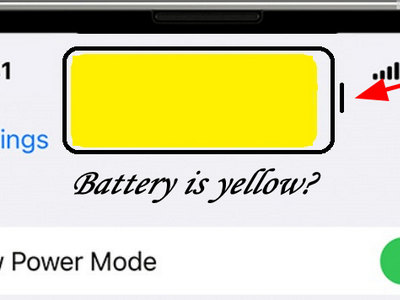 phone battery yellow